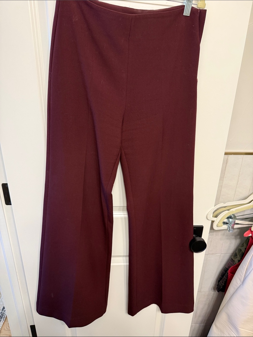 Clover Canyon Deep Burgundy Wide-Leg Pants